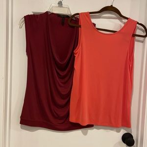 Two BCBG sleeveless tops barely worn